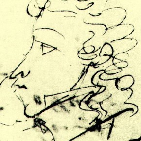 А.С. Пушкин - автопортрет (1821)